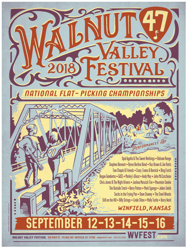 Crackin' the 47th Annual Walnut Valley Festival Sept. 1216 in