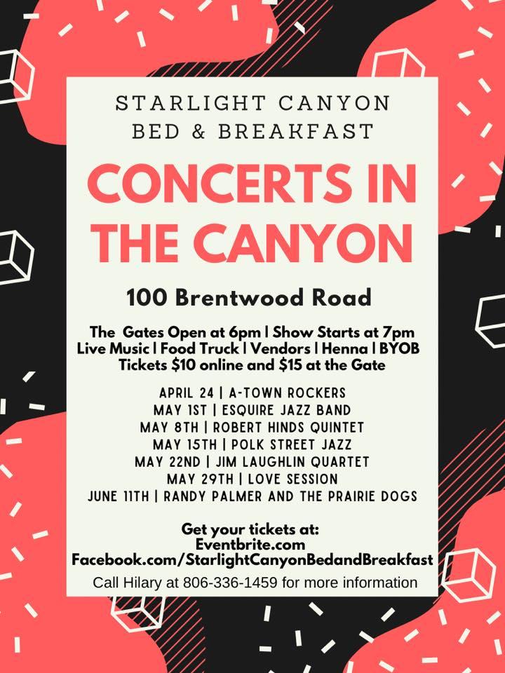 Been a Lawn Time "Concerts in the Canyon" Start This Saturday in