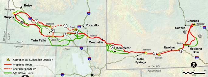 Feds Green Light Route For 1,000 Mile Gateway West Transmission Line ...