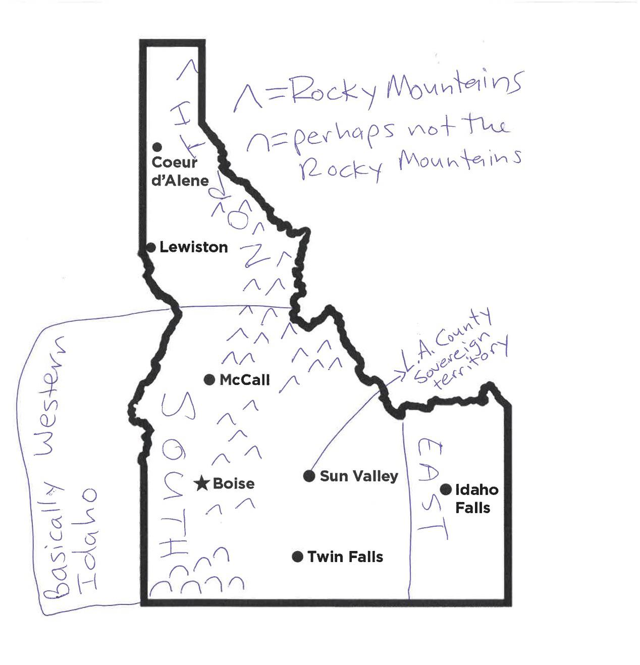 Here We Have Idaho How Would You Draw A Map Of Our State