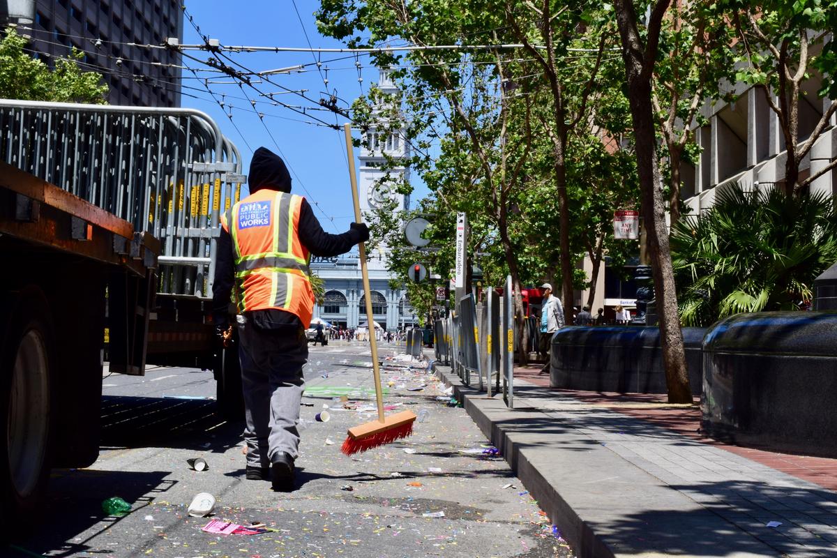 Cleaning up after the San Francisco Pride March KALW