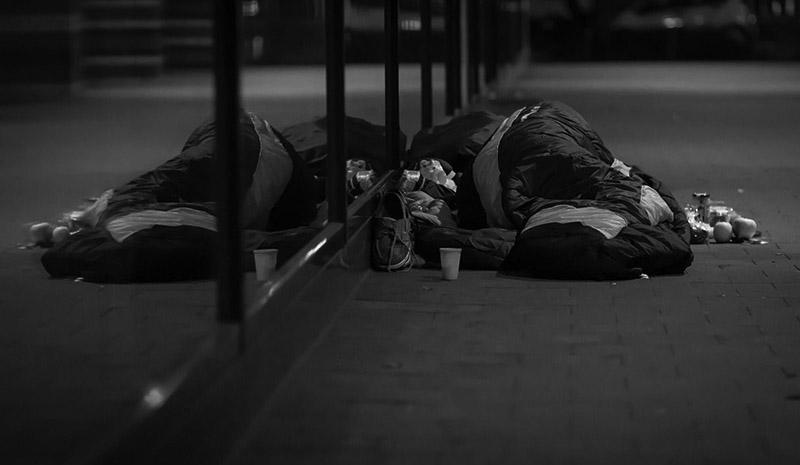 Image result for homeless san francisco at night