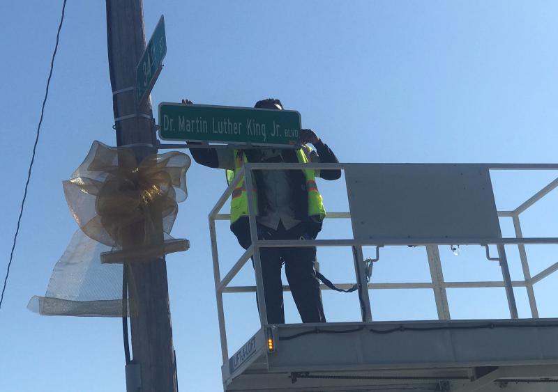 Martin Luther King Jr. Signs Go Up As Petition To Change It Back To