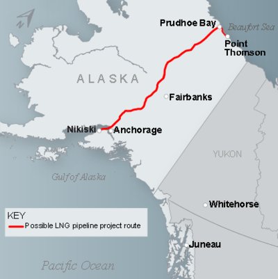 Alaska Pipeline Route Map