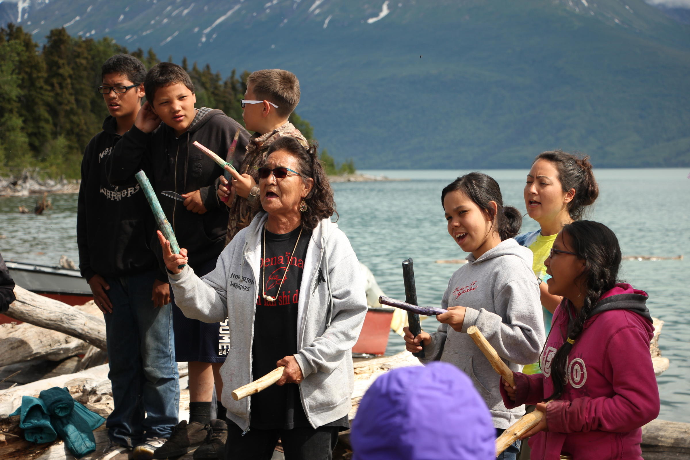 Nondalton kids dig into their history at Dena'ina culture camp KDLG