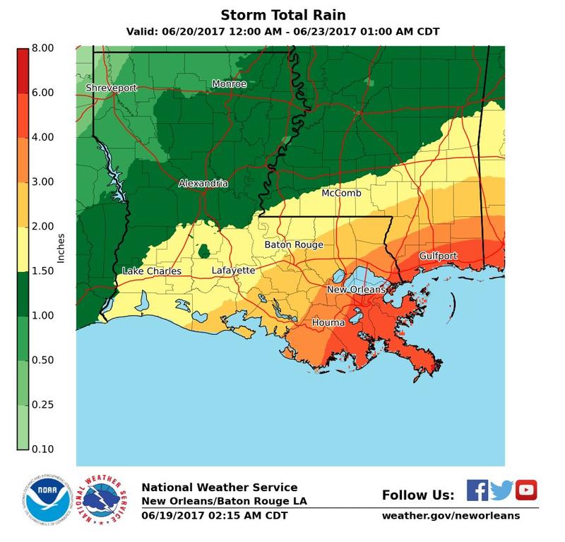 Tropical Weather Could Hit Louisiana KEDM
