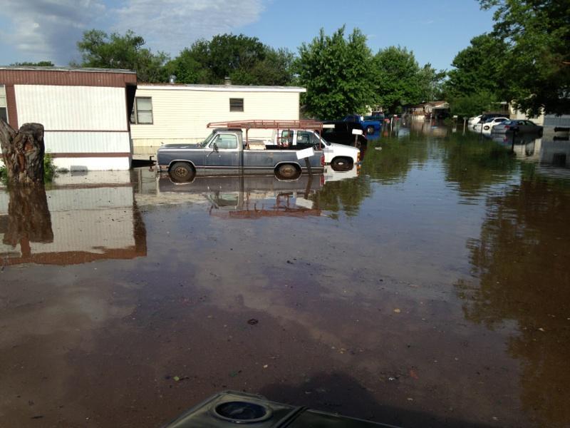 Flooding Forces Mobile Home Park Evacuation | KGOU