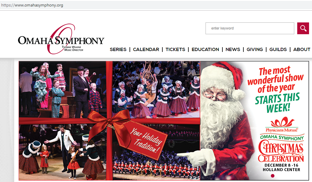 Omaha Symphony's "Christmas Celebration" Opens Dec. 8th-Director Parker