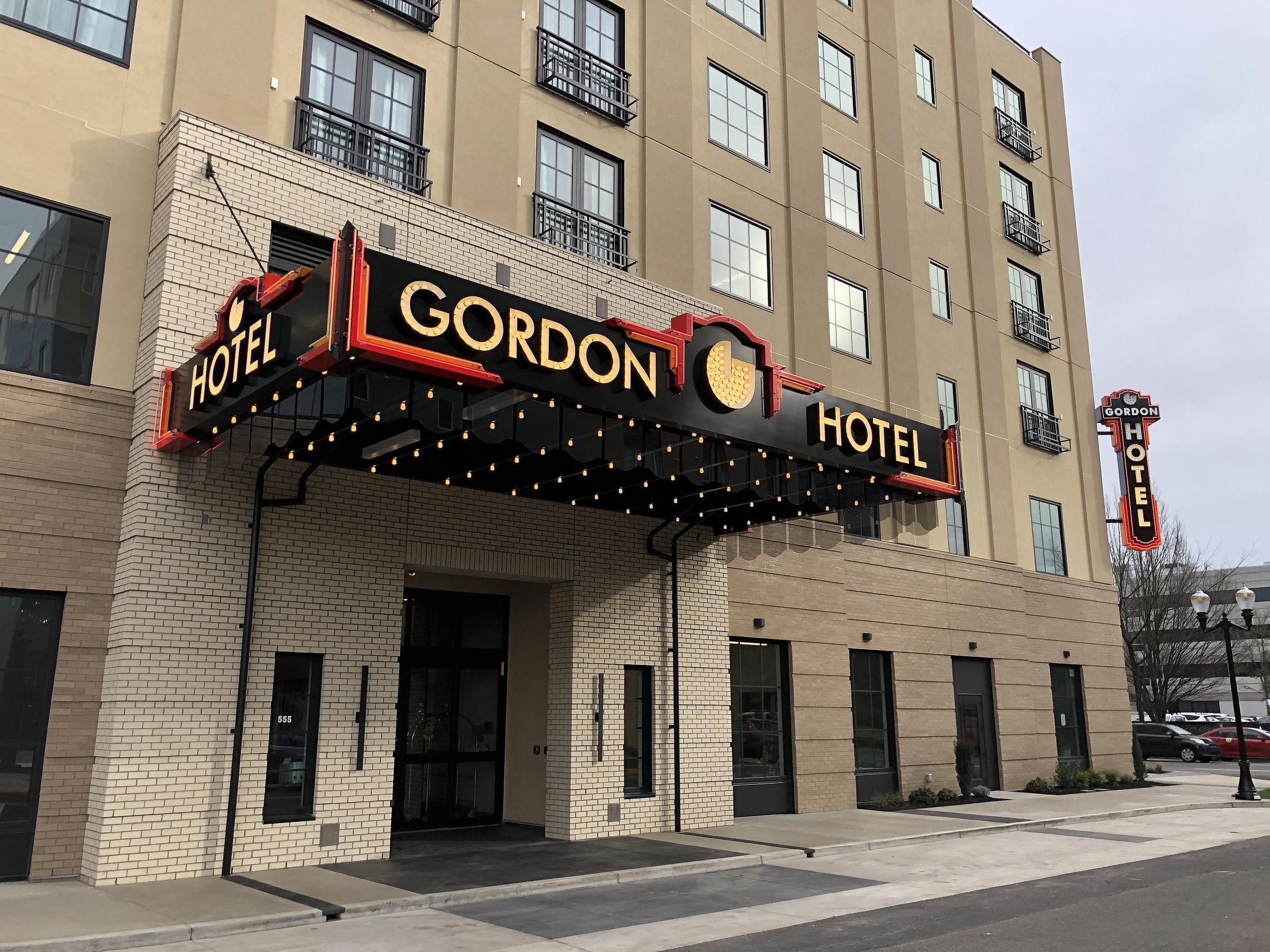 The Gordon Hotel Lights Its Big Sign, And Rolls Out The Carpet For