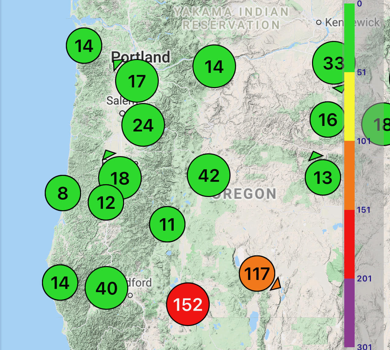 Wildfire Smoke Air Quality Alert For Douglas County, Klamath Basin KLCC