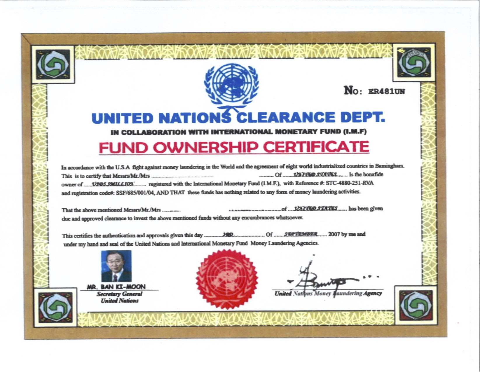 International Monetary Fund Clearance Certificate Tutoreorg Master