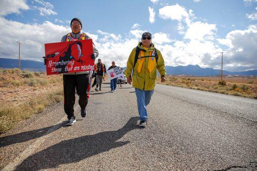 Group Walks Miles To Remember Missing Native American Women Knau