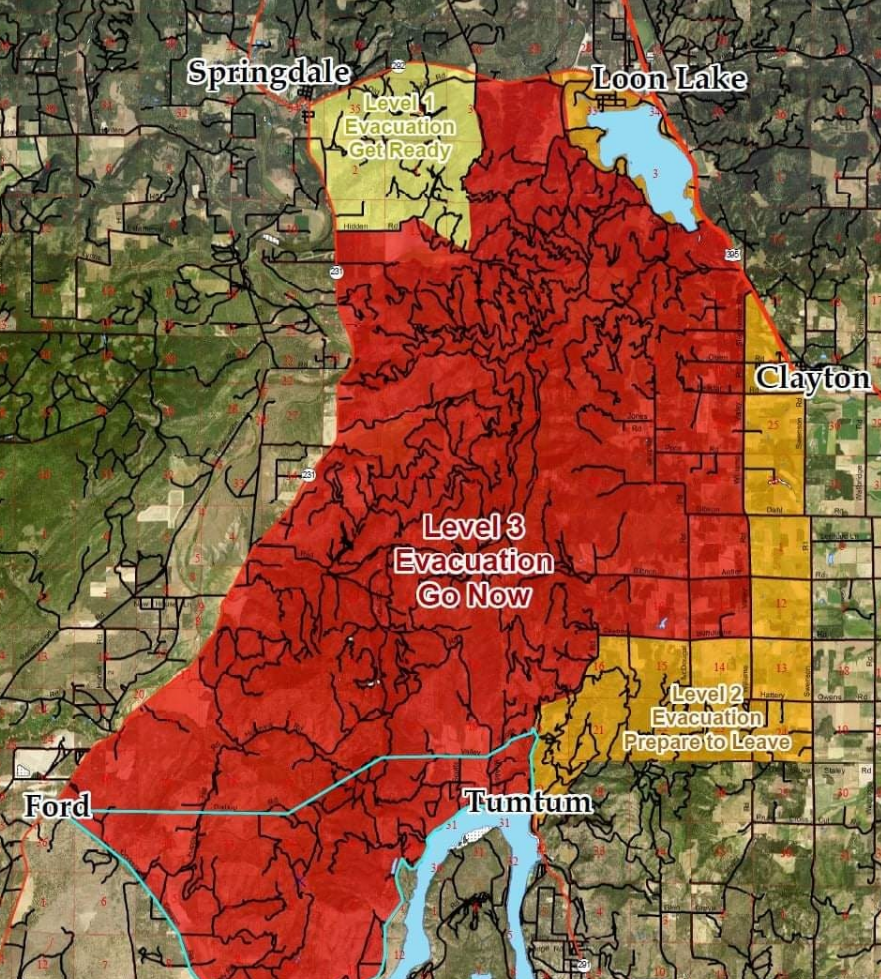 FordCorkscrew Fire Forces New Evacuations Spokane Public Radio
