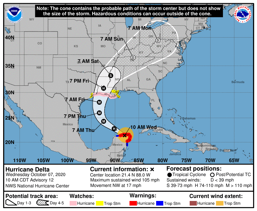 Tracking Hurricane Delta | KRVS