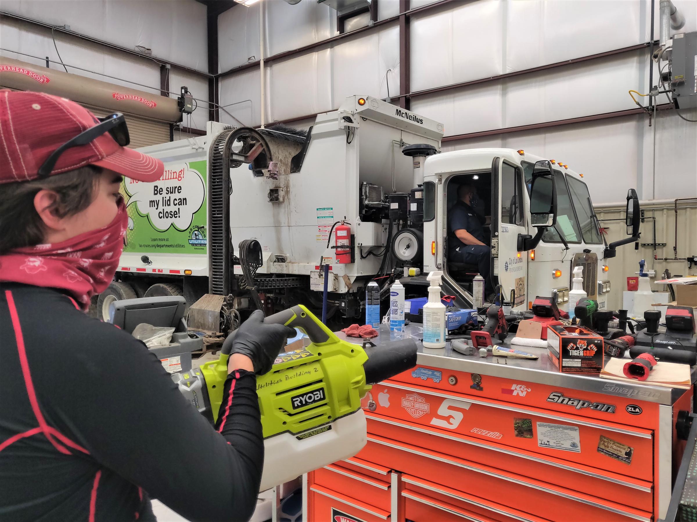 Extra cleaning at Las Cruces Utilities to Protect Against COVID19 KRWG