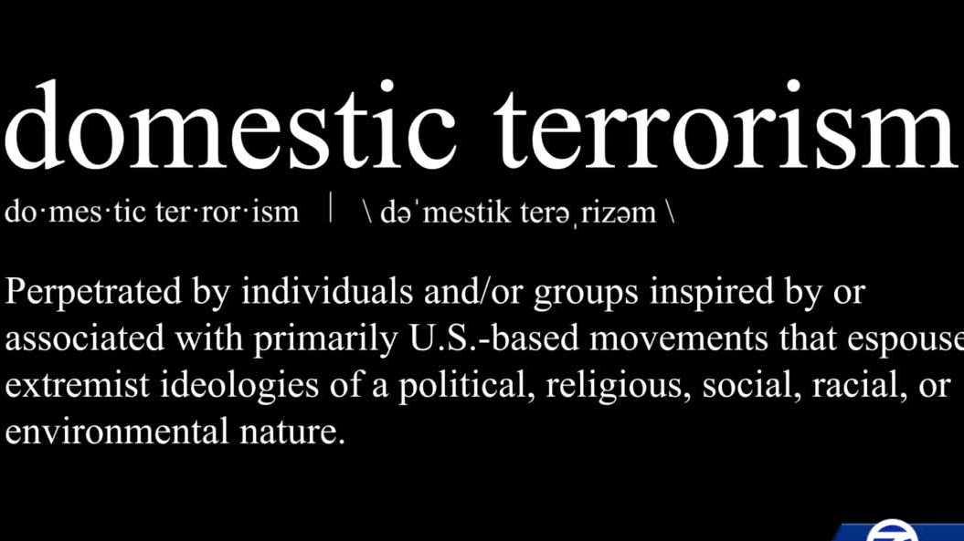The definition of domestic terrorism