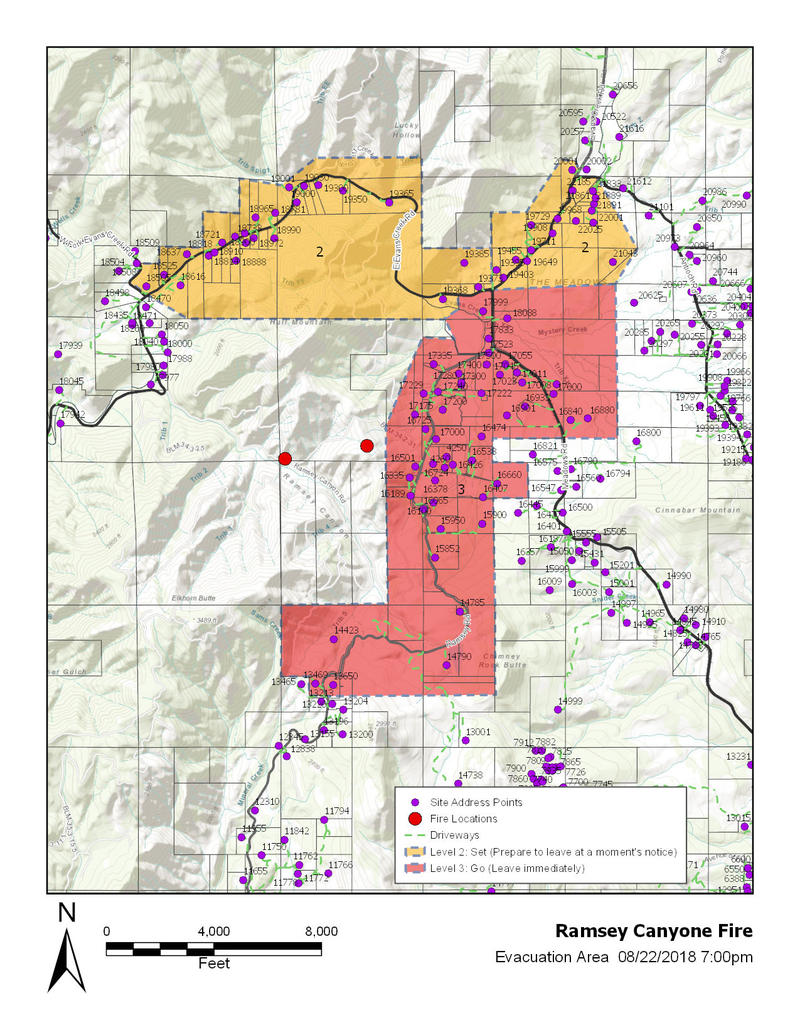 200+ Structures Threatened By Ramsey Canyon Fire In NW Jackson County ...