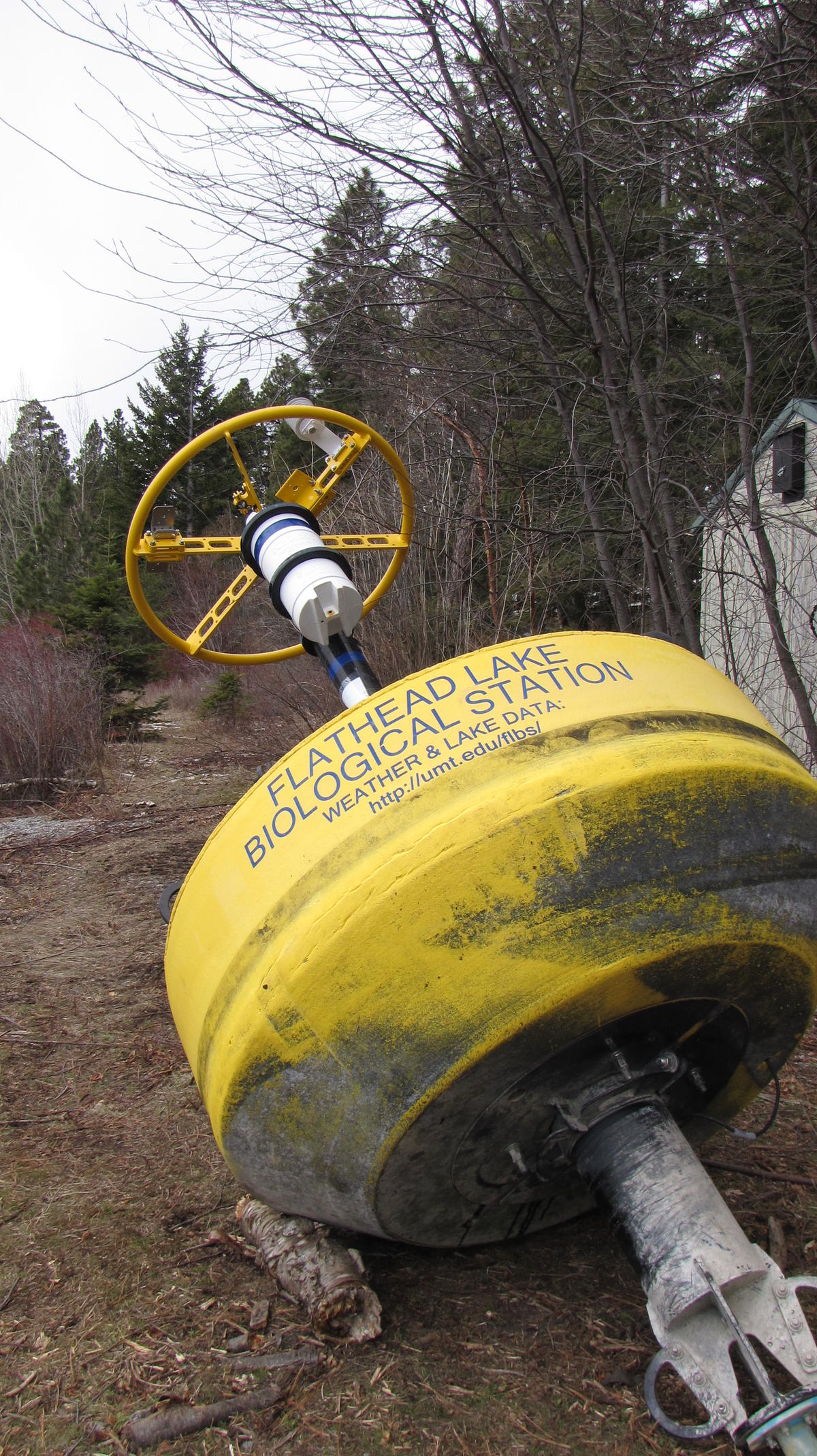 Flathead Lake water and weather monitoring buoys in dry dock | MTPR