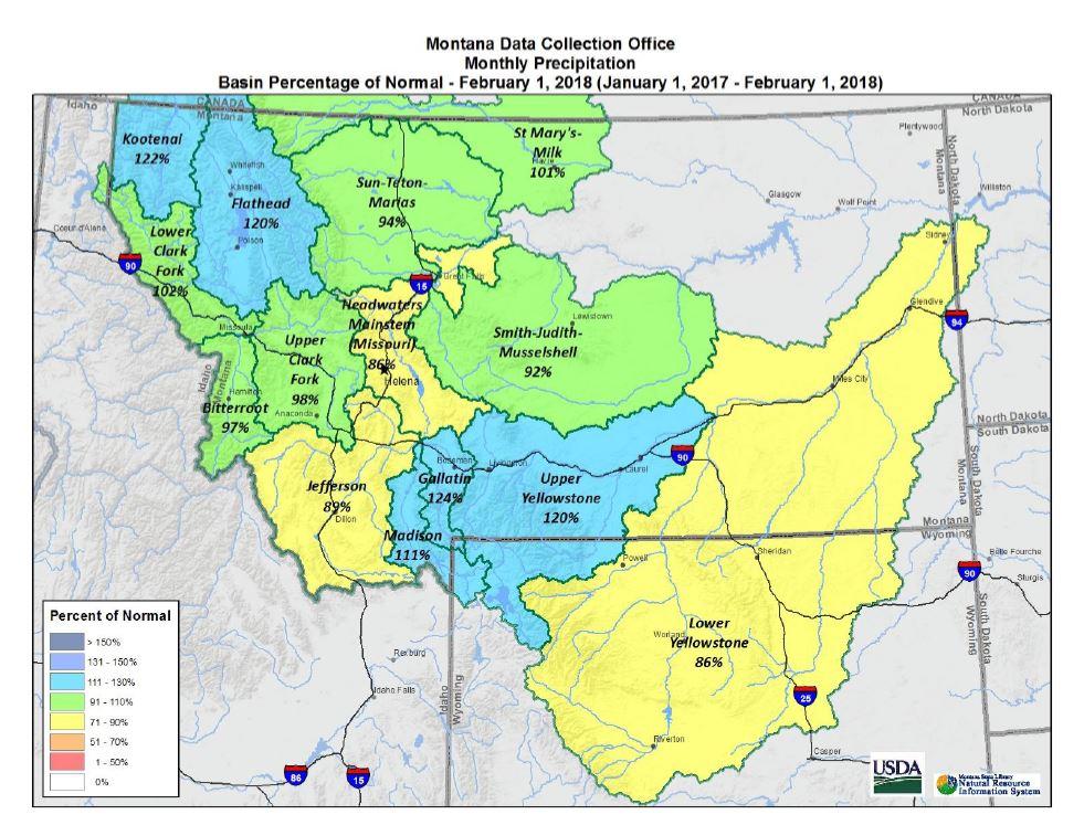 Montana Snowpack Looking Healthy Across the State Montana Watershed