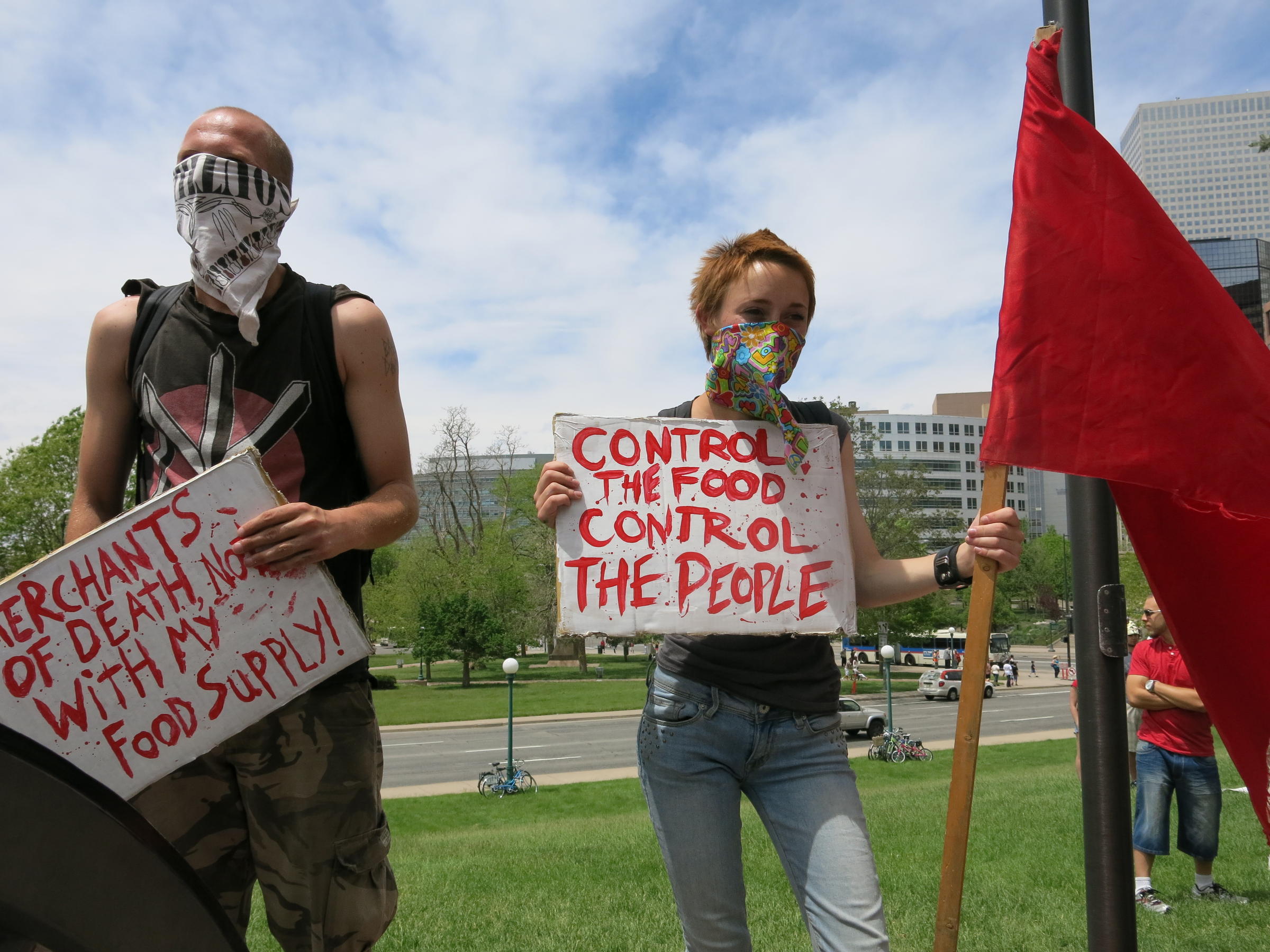 Protesters Rally Against Genetically Modified Foods In Denver Kunc