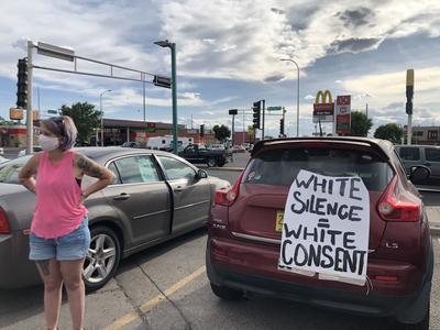 Abq Police Deploy Riot Teams After Peaceful Black Lives Matter