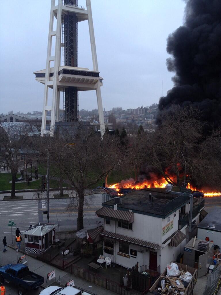 A news helicopter crashed at Seattle Center on Tuesday morning. Two people have been killed, and one man is in critical condition.
