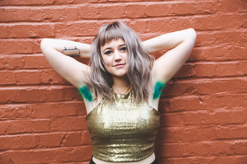 An armpit dye model. Roxie Hunt of Vain salon in downtown Seattle started dying friend's armpits in bright Kool-Aid colors. That little experiment garnered international attention.