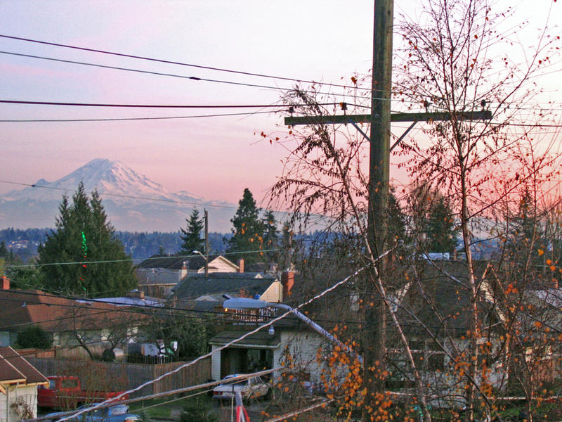 A view of Mount Rainier from West Seattle, Seattle's new District 1.