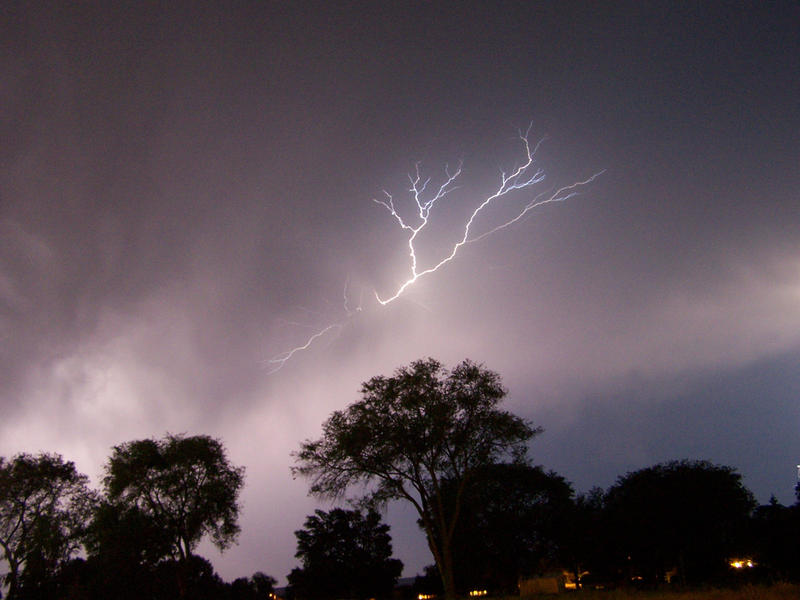 Lightning over Lakeview, Washington.