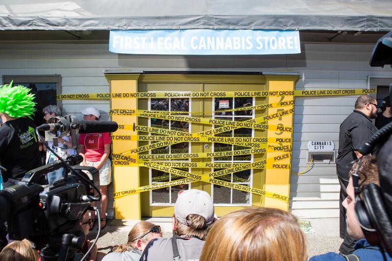 Cannabis City opened on July 9. At the time it was the only store able to open -- others faced obstacles including distance between them and schools.