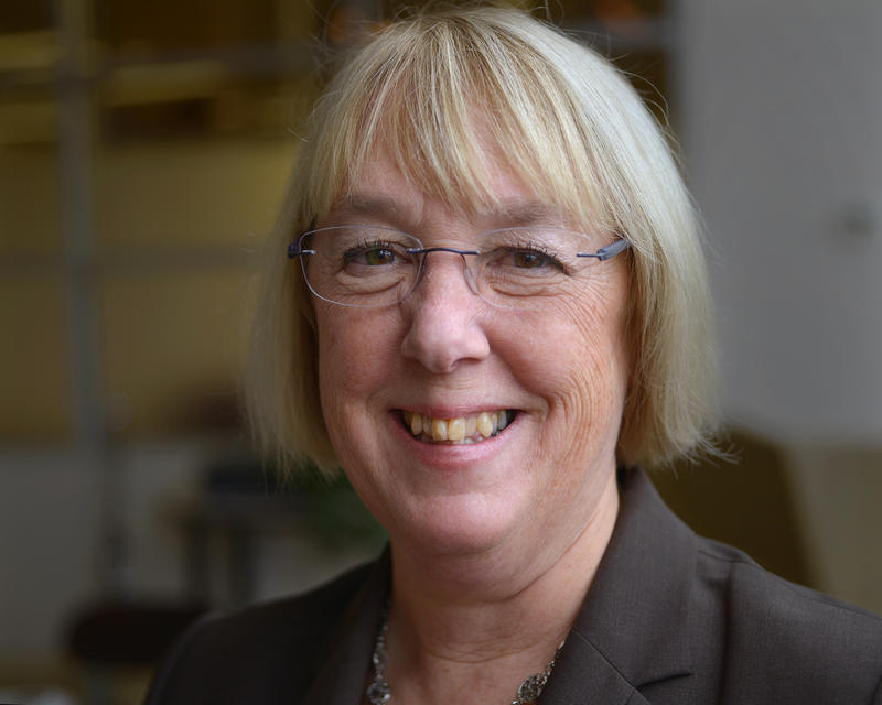Senator Patty Murray in the KUOW offices, Jan. 2016.