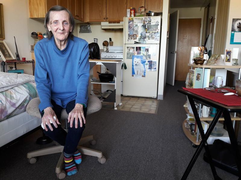 Victoria Marshall is one of hundreds of seniors who live in subsidized senior housing just off Aurora. She has a view of the lake, but says she feels profoundly disconnected from civic and cultural life.
