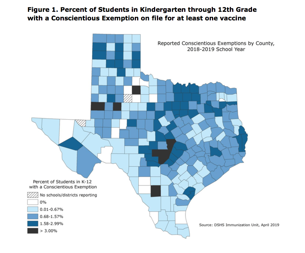 Vaccination Rates Dropped Slightly Among Texas Kindergartners And ...