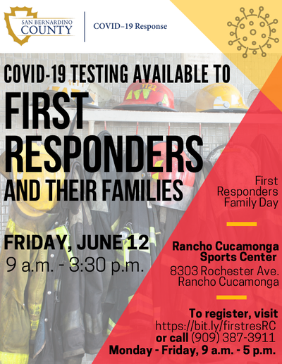 San Bernardino County Offers First Responders And Their Families Covid 19 Testing 91 9 Kvcr