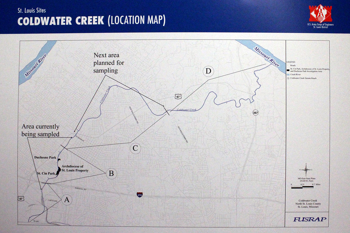 Army Corps finds more radioactive contamination along Coldwater Creek
