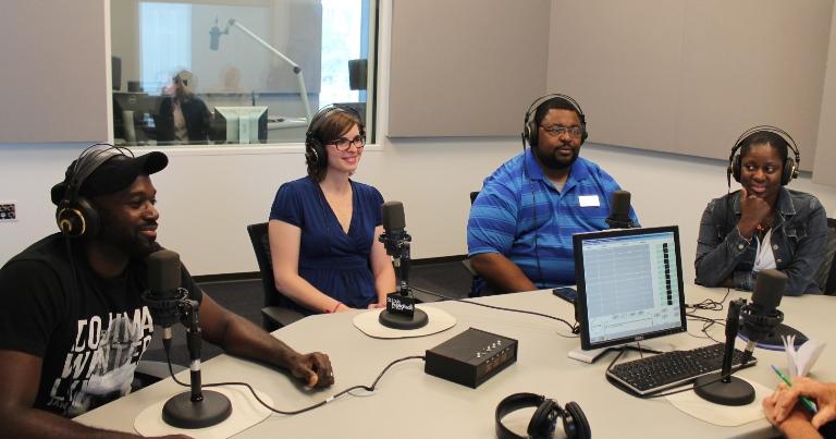 Far Lft, Brian Owens; Middle Lft, Sara Michaelis; Middle Rt, Stanley Johnson; Far Rt, Sonya Murray