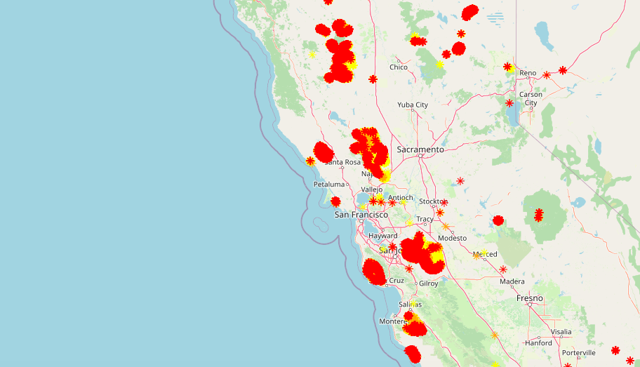 10,849 lightning strikes and an extreme heat wave ignite hundreds of