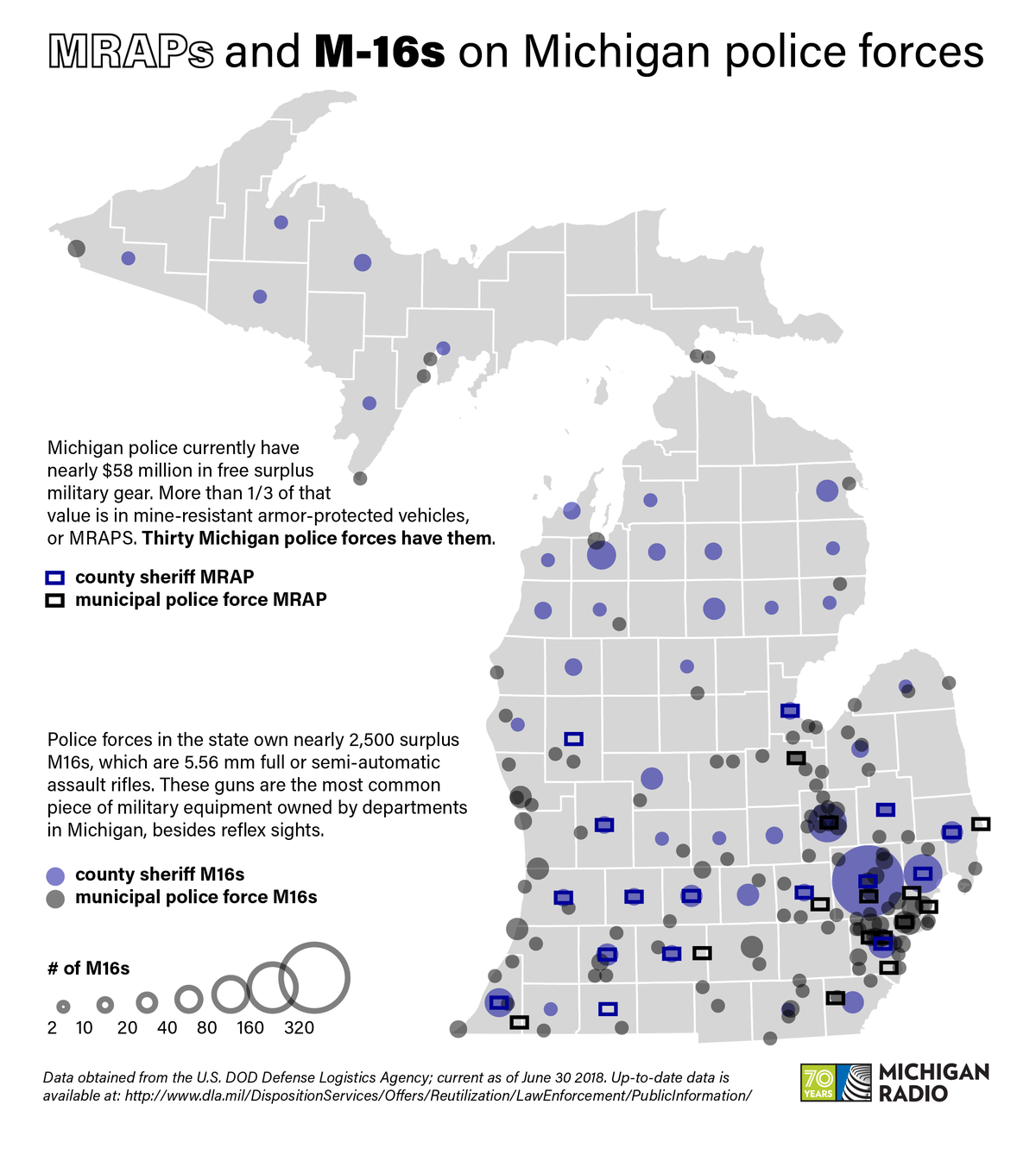 Here's how to find out what surplus military equipment your local police have Michigan Radio