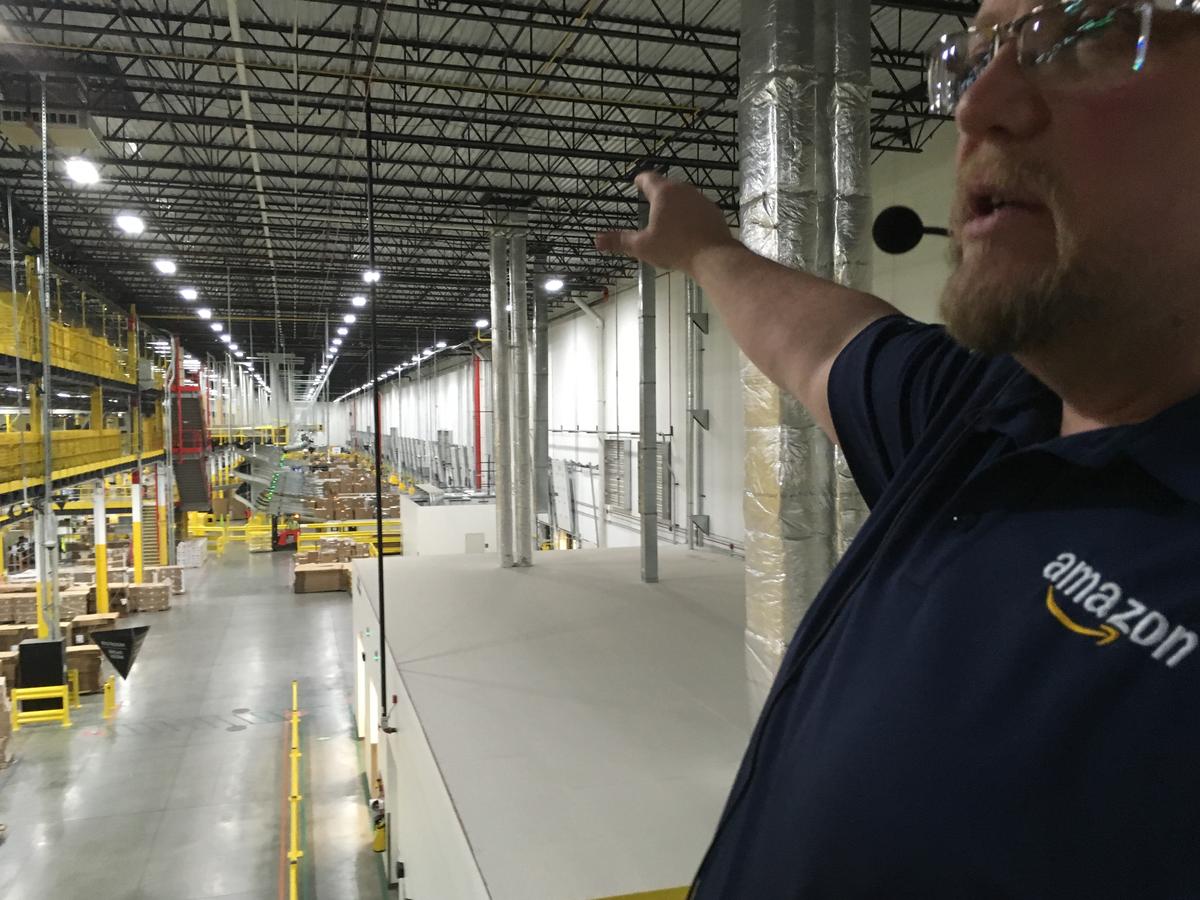 Inside Amazon's massive new fulfillment center in Romulus Michigan Radio