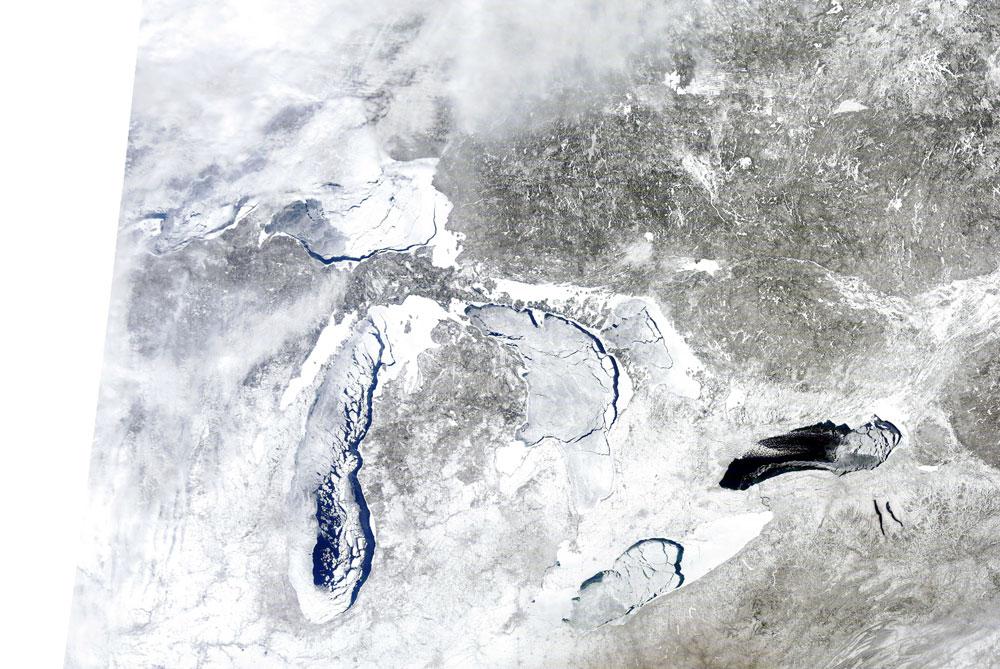 Record set for ice cover on Lake Michigan, not on Great Lakes ...