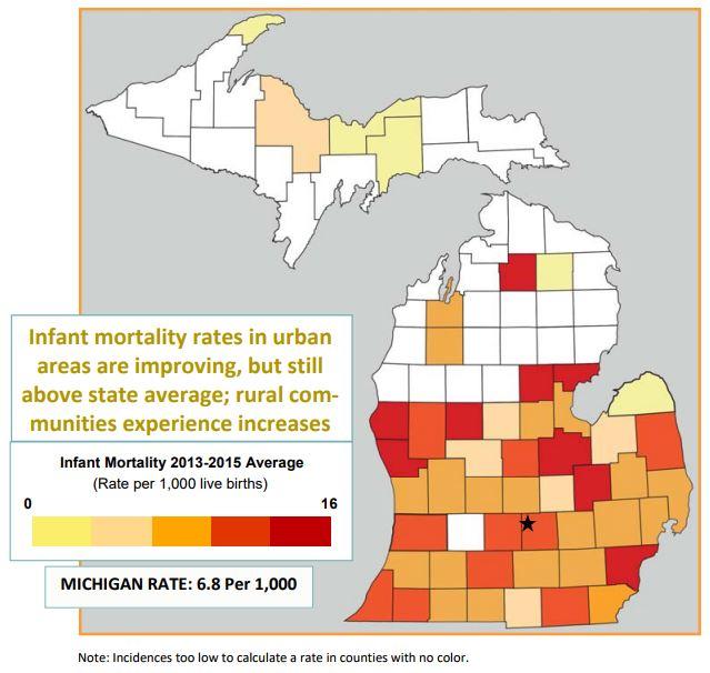 Report: overall infant mortality rate is down, but Michigan still has ...