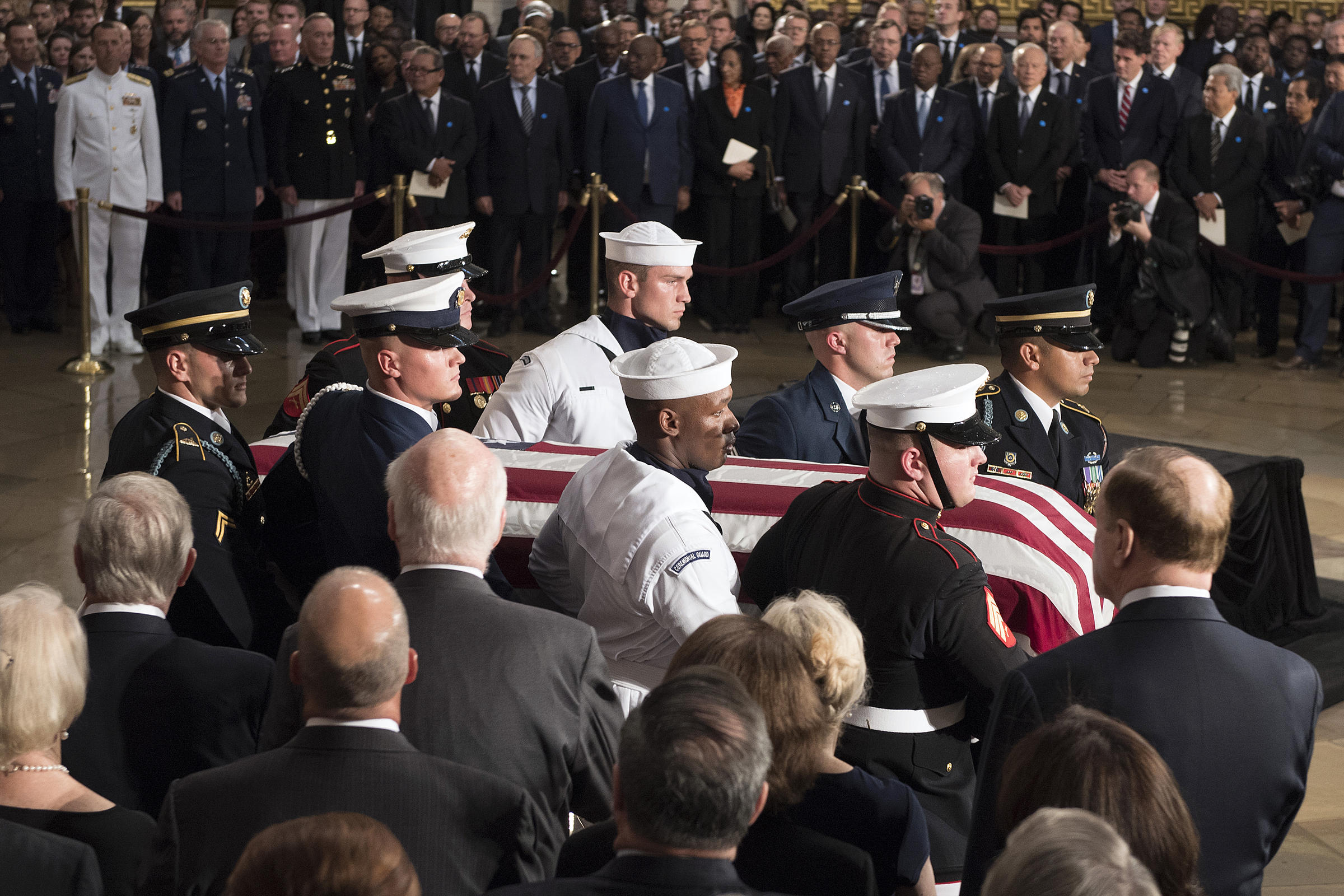 John Mccain Wrinkled Flag Funeral Christoper