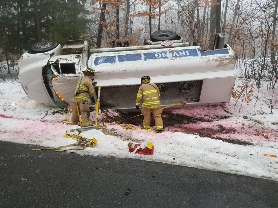Responders Work To Protect Goffstown's Reservoir After Nearby Oil Truck