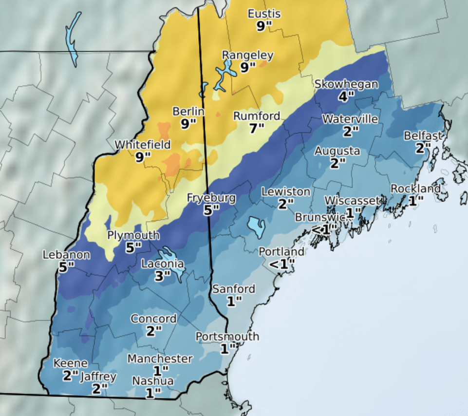 Snow Making for Slippery Commute; Freezing Rain in N.H. Forecast | New ...