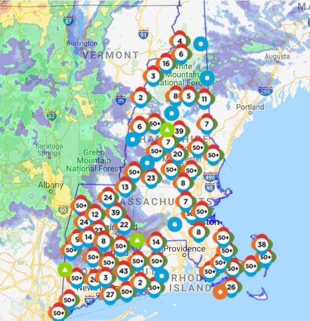 Eversource Nh Power Outage Map Map