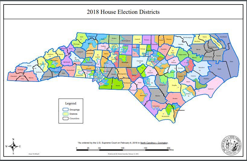 2018 NC General Assembly District Maps | Public Radio East