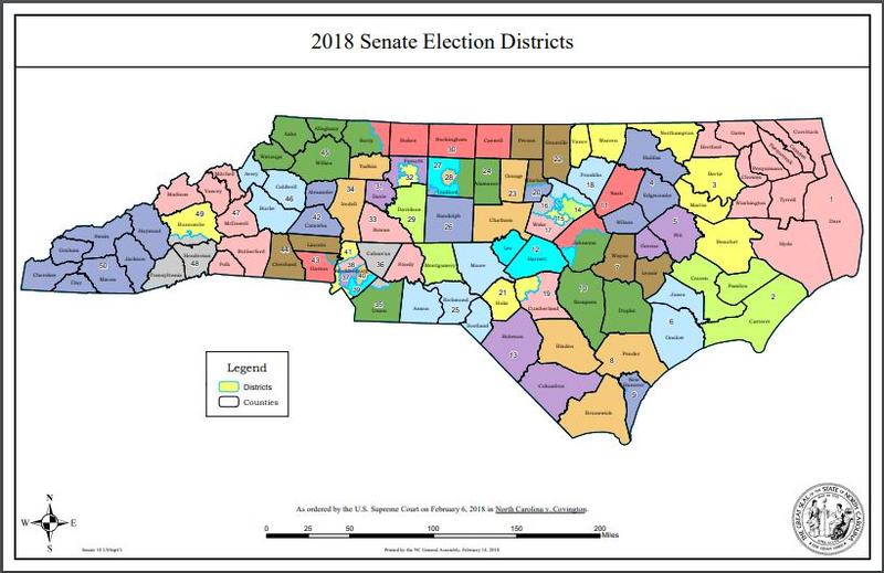 2018 NC General Assembly District Maps | Public Radio East