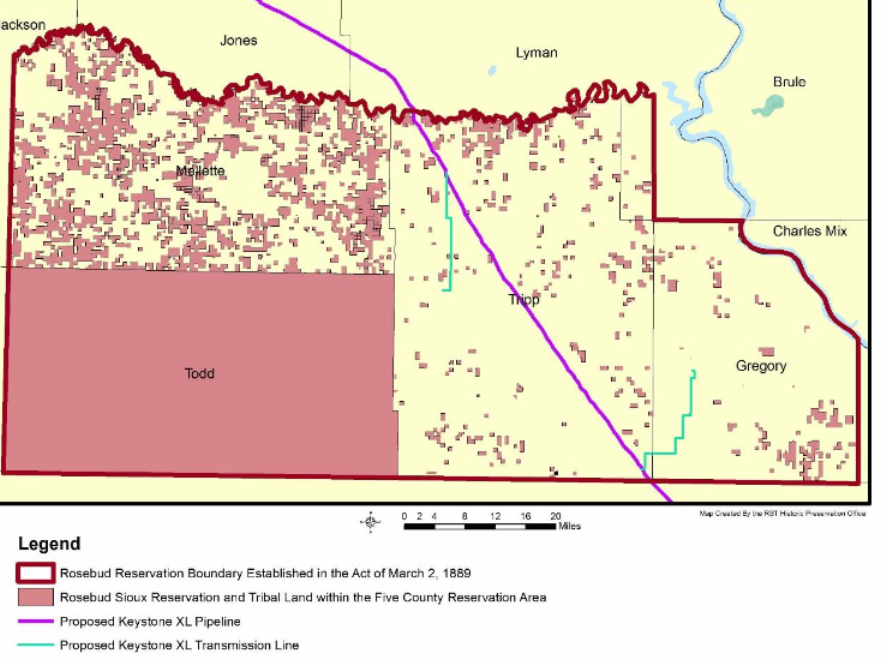 Rosebud Says KXL Pipeline Crosses Tribal Land; DOJ Says It's Not The