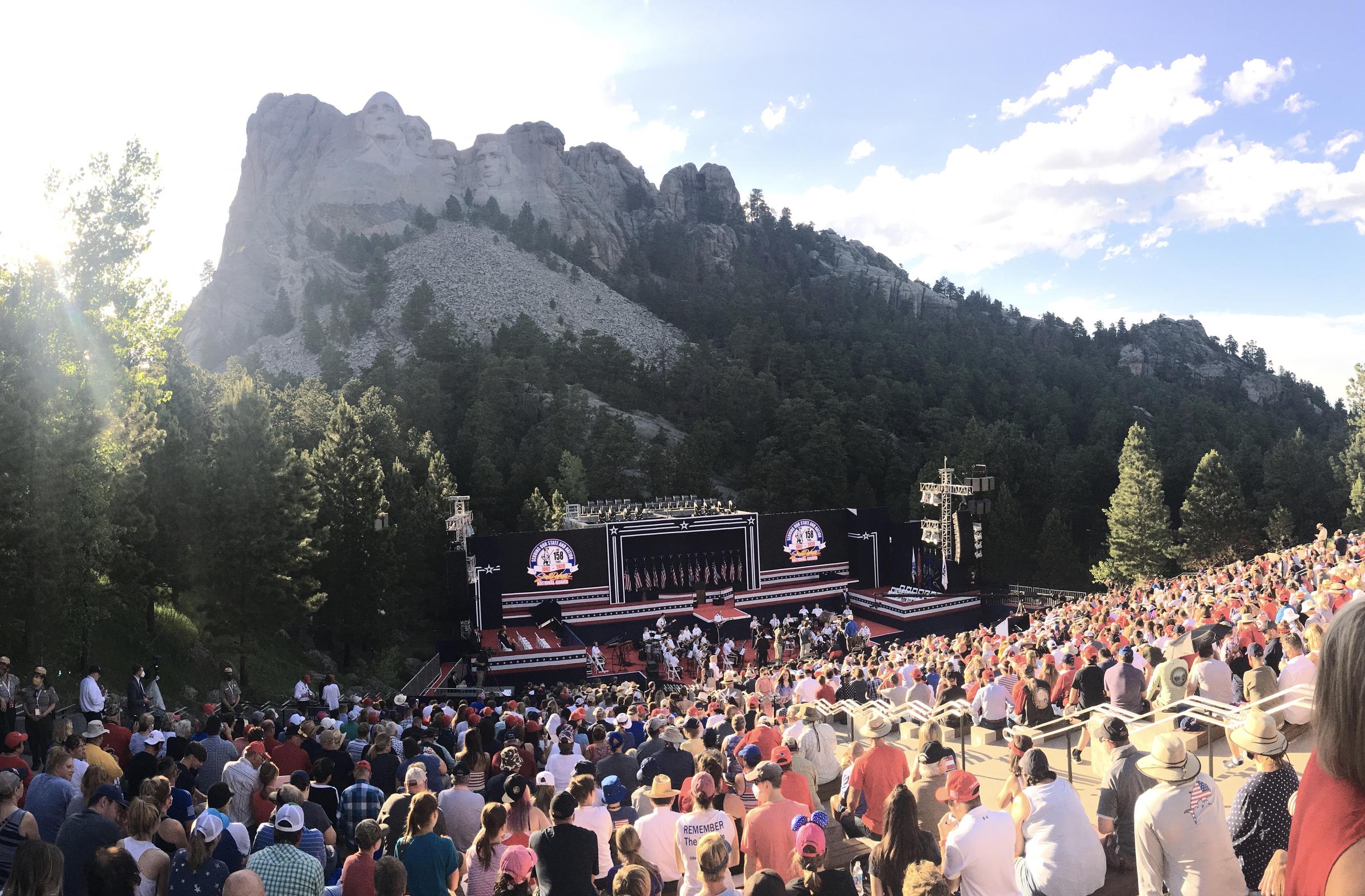 President kicks off Independence celebration with Mount Rushmore fireworks