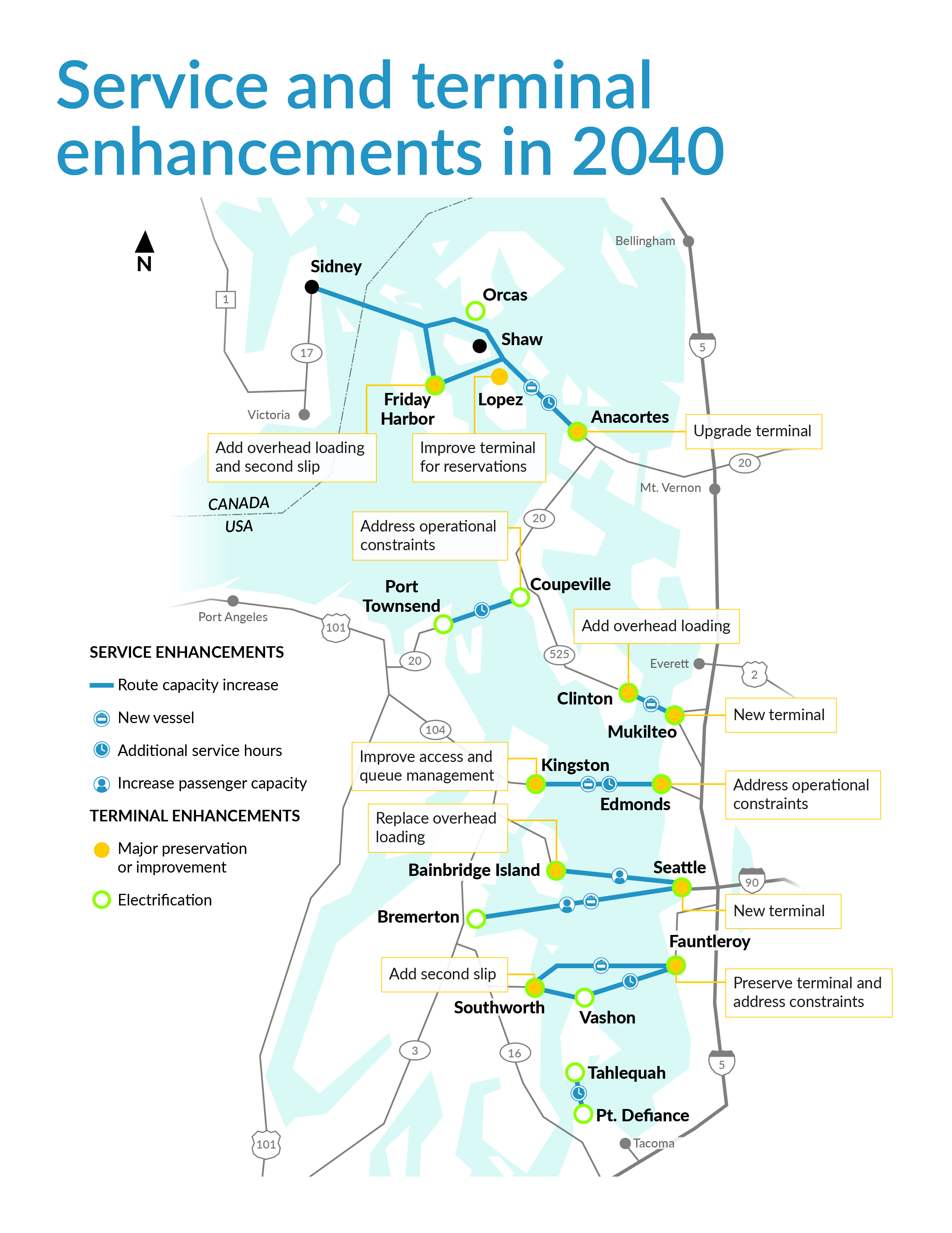 Washington State Ferries Map Washington State Ferries Reveals Plan For Younger, Greener Fleet | Kuow  News And Information